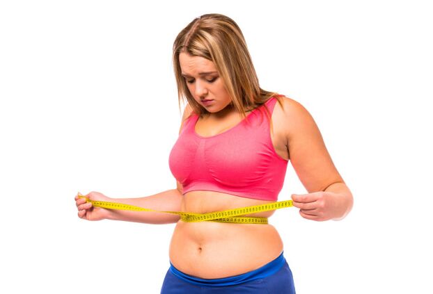 Fast diets didn't rid the girl of body fat
